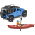 Bruder 2529 Jeep Wrangler Rubicon s kajakom in figuro