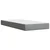 Box spring postelja z vzmetnico svetlo siva 80x200 cm blago