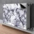 tulup.si Pokrov za radiator PVC Sive rože 90x60 cm