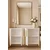 Hanah Home komoda Nota 120, 120 cm, bela / zlatna