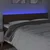 Vidaxl LED posteljno vzglavje temno rjavo 200x5x78/88 cm blago