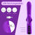 Paloqueth Thrusting & Suction Dual Vibrator Purple