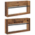 Polica za časopise s policom 2 pcs Staro drvo 60 x 12 x 30 cm