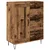 Highboard s ladicama 2 pcs Staro drvo Konstruirano drvo