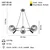 Opviq Luster Zerde-87-06, O14, 12cm, IP20 Srebrne boje