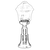 Opviq Spoljna zidna lampa BSU-68201-BSY-M1-K, 50 cm, IP65, E27, 40W, Crna