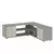 HANAH HOME TV polica Rosa Grey Travertine
