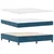 vidaXL vidaXL Box Spring Postelja z Blazino Temno Modra 180x200 cm Žamet, (22051409)