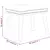Tabure krem 45 x 29,5 x 35 cm od tkanine