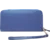 Novčanik ženski 2u1 od prave goveđe kože 21x10,6x3 cm plavi