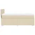 Vidaxl Box spring postelja z vzmetnico krem 80x200 cm blago