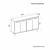 Hanah Home Konzola Venedik, 120x73,6x29,6 cm, Bela