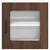 Zidni stakleni ormarić LUCCA 2 pcs Smeđi hrast 40 x 31 x 40 cm