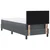 LED Box Spring Postelja Temno siva 80 x 200 cm Žamet