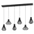 EGLO viseća lampa BASIDANO E27 6 grla crna 142,5 cm 390126