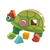 Lesena didaktična želvica Tortoise Shape Sorter Tender Leaf Toys z oblikovanimi kockami od 18 mes