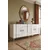 Hanah Home komoda Ilay 180, 180 cm, bela / zlatna