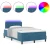 LED Box Spring Krevet Tamno plava 120 x 190 cm Baršun