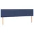 Vidaxl Box spring postelja z vzmetnico moder 200x200 cm blago