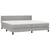 Vidaxl Box spring postelja z vzmetnico svetlo siva 200x200 cm blago