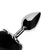 Ouch! Fox Tail with Metal Butt Plug Black