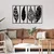 Opviq Zidna dekoracija Safderun, 100x60 cm, 1.2mm, Crna