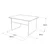 Wallity Klub sto 80x46,3x60cm Šareni