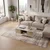 Hanah Home klub sto Ventro, 100 cm, peščar