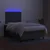vidaXL Box spring postelja z vzmetnico LED temno siva 120x190 cm blago