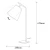 Opviq Salihini MR 623 Stona lampa, Crna