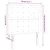 LED uzglavlje tamnosmeđe 80x5x118/128 cm od tkanine