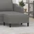 Vidaxl Stolček za noge temno siv 70x55x41 cm blago