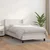 Vidaxl Box spring postelja z vzmetnico bel 100x200 cm umetno usnje