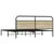 Vidaxl Kovinski posteljni okvir brez vzmetnice sonoma hrast 183x213 cm