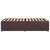 Vidaxl Posteljni okvir brez vzmetnice temno rjav 90x190 cm blago