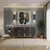 HANAH HOME Komoda Tuna 120 Anthracite Gold