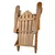 Blumfeldt Vermont, smeđa, vrtna fotelja, vrtna stolica, adirondack, 73x88x94cm, sklopiva