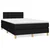 Vidaxl Box spring postelja z vzmetnico črna 120x190 cm blago
