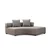 Atelier del Sofa Ugaona garnitura Gondol 105x70x360cm Siva