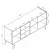 Hanah Home Konzola Mitra, 180x80x45 cm, Bela