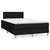 Vidaxl Box spring postelja z vzmetnico LED črna 120x190 cm blago