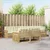 Set vanjskih sofa s jastukom 7 pcs Bijela i krem Poliester