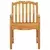 Vrtna stolica 2 pcs Prirodna 58 x 60 x 93 cm Čvrsto teak drvo