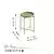 Hanah Home Klub sto 46x56x46cm Zlatni