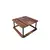 Hanah Home Klub sto Hole Square, 70x38x70 cm, Smeđi