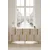 Hanah Home komoda Nota 150, 150 cm, bela / travertin / zlatna