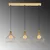 Opviq Luster Cafu-11566-1, 94x25x121 cm, Zlatne boje