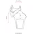 Lessentiel Maison Spoljna zidna lampa BAP-68185-BSY-M3, 33 cm, E27, 40W, IP65, Crna