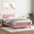 Vidaxl Box Spring postelja z vzmetnico Pink 120x220 cm Velvet