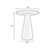 Modra aluminijasta kavna mizica White Label Ringar, o 34,5 cm
